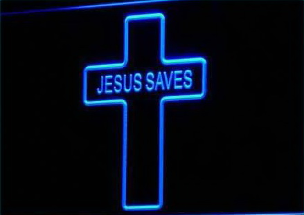 Jesus Saves Home Decor Display Neon Light Sign